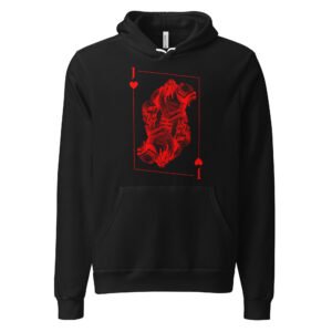 Jack of Hearts Womens Hoodie