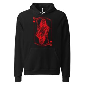 Queen of Hearts Womens Hoodie