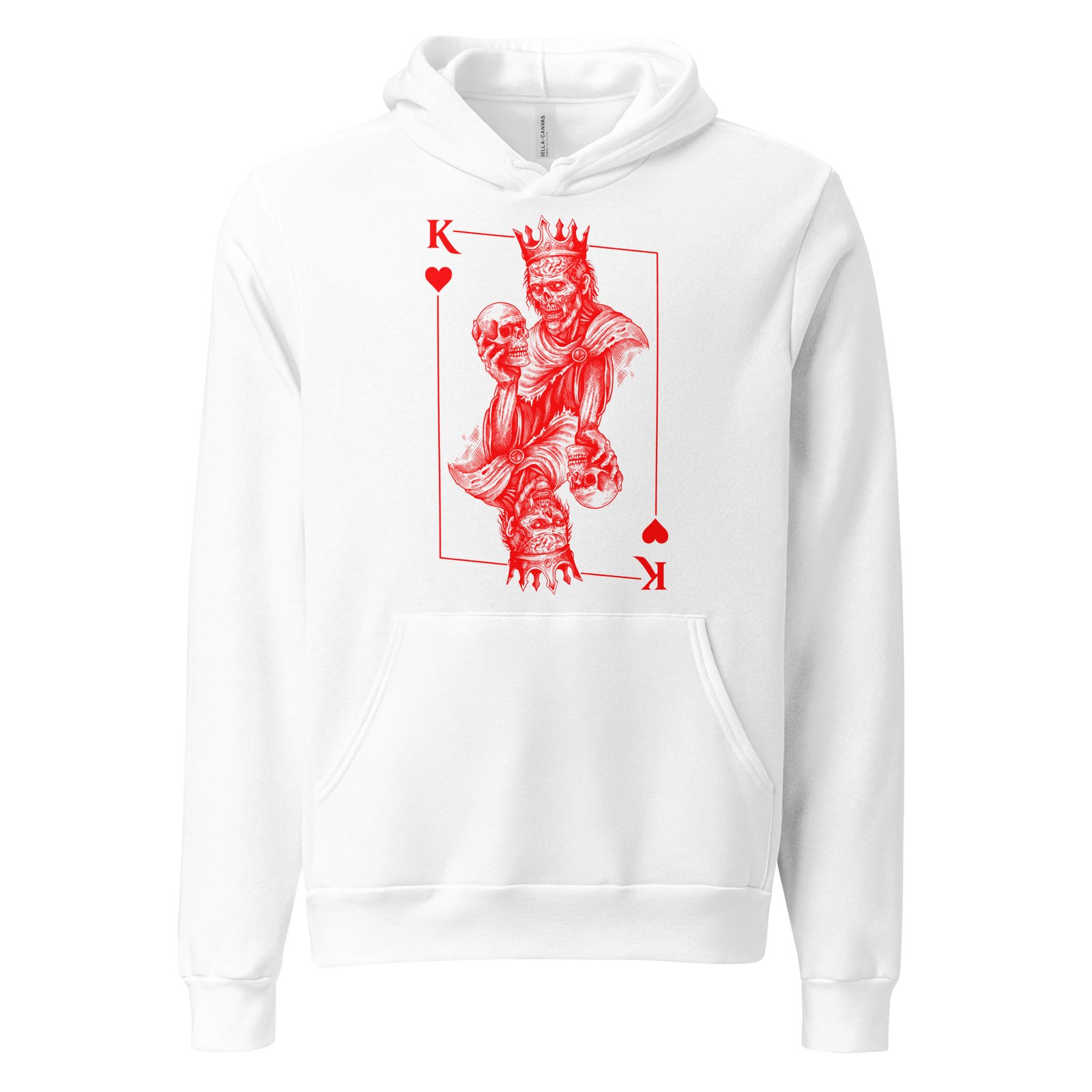 King of Hearts Womens Hoodie - Image 4