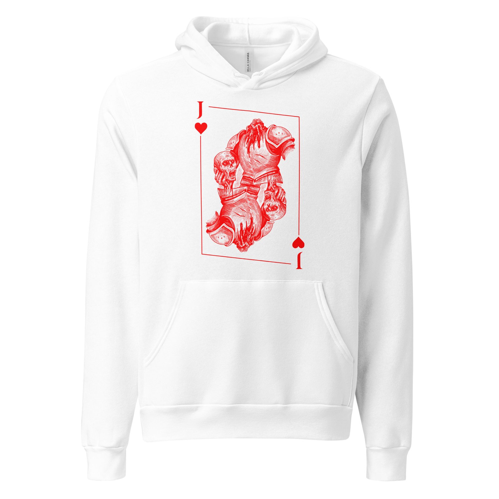Jack of Hearts Womens Hoodie - Image 4